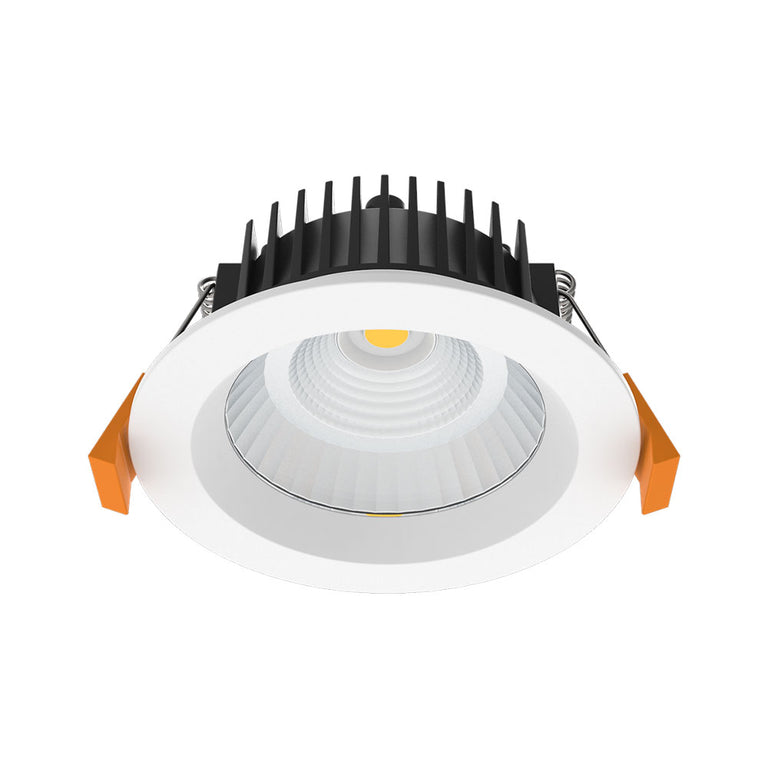 Round 12W COB Dimmable LED Downlight White / Tri-Colour - DL1757-WHTC12C02
