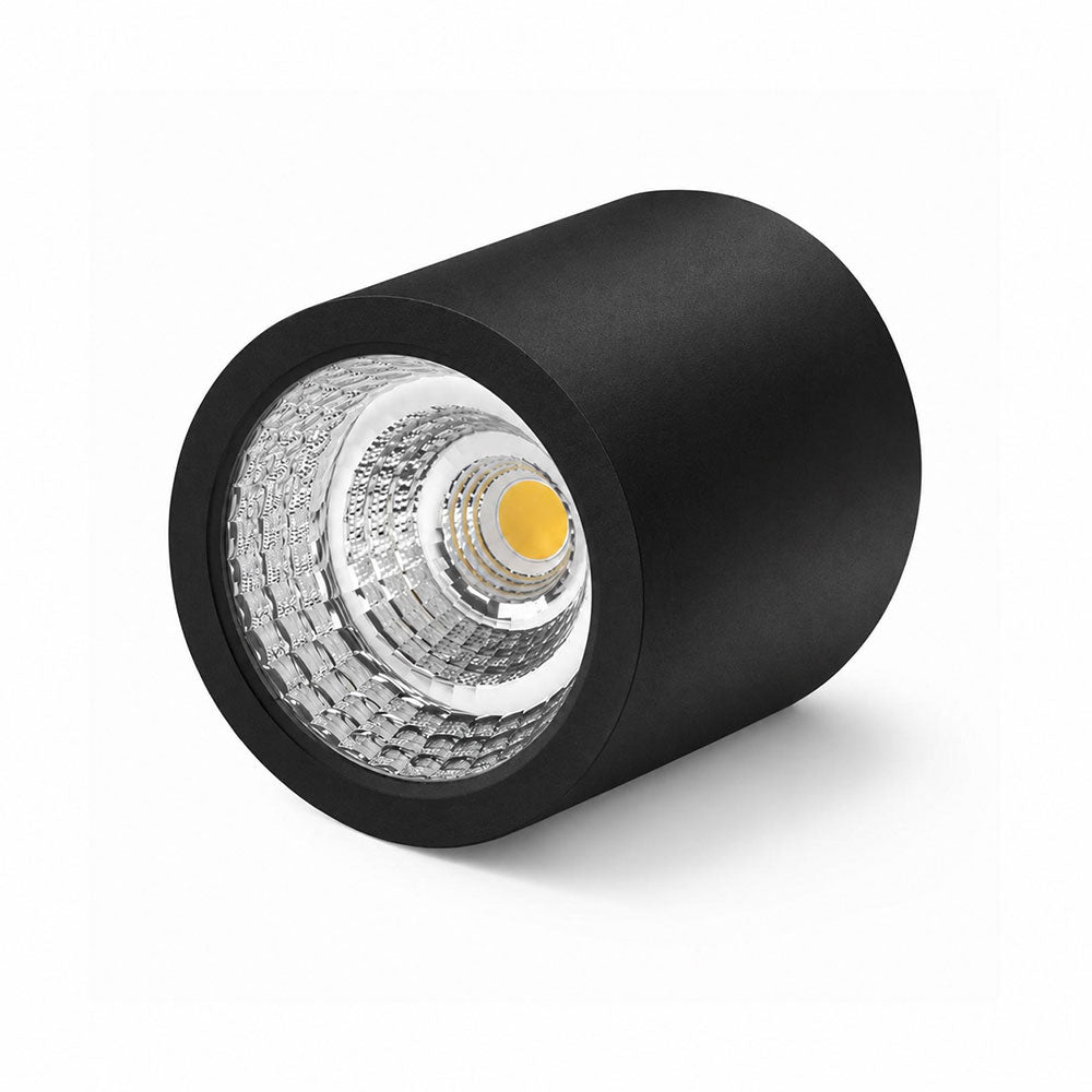 Surface Mounted 20W LED Downlight Black / Tri-Colour - DL2091BLKC20C01