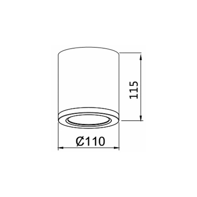 Propus 20W LED Dimmable Surface Mounted Downlight White / Tri-Colour - DL2092/WH/TC