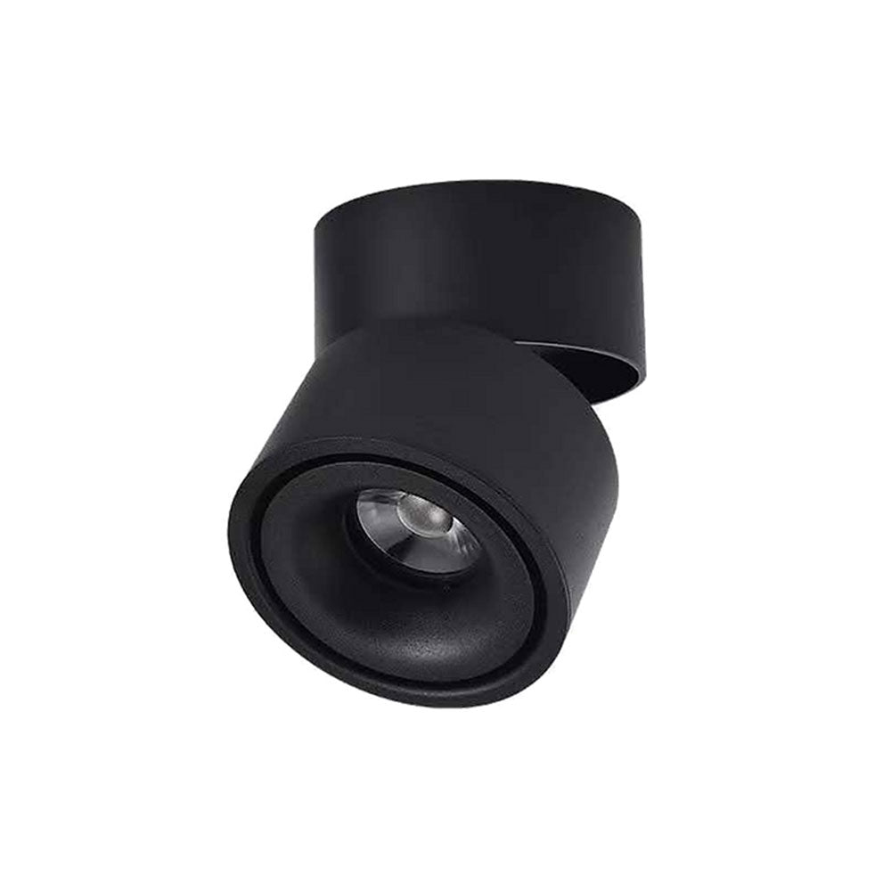 12W LED Adjustable Dimmable Surface Mounted Downlight Black / Tri-Colour - DL3017- BKTC12C02