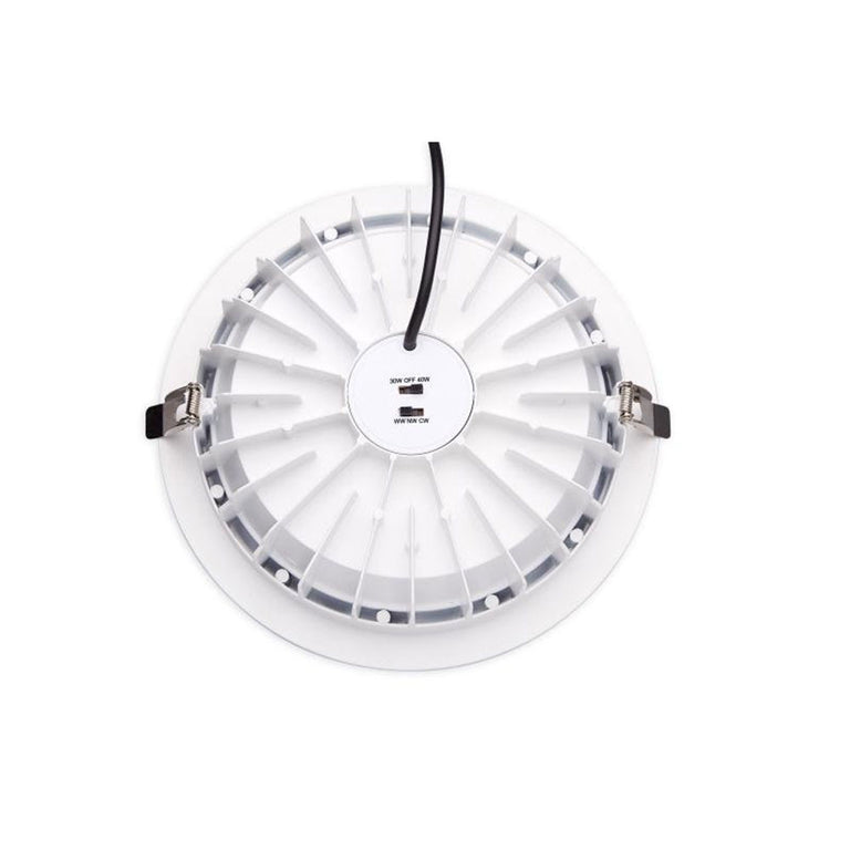 Alcor 2 30W / 40W Dimmable LED Downlight White / Tri-Colour - DL4001/WH/TC