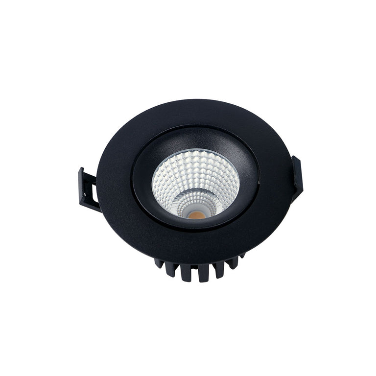 Celaeno 10W Dimmable Adjustable LED Downlight Black / Tri-Colour - DL9411-BKTC10C02