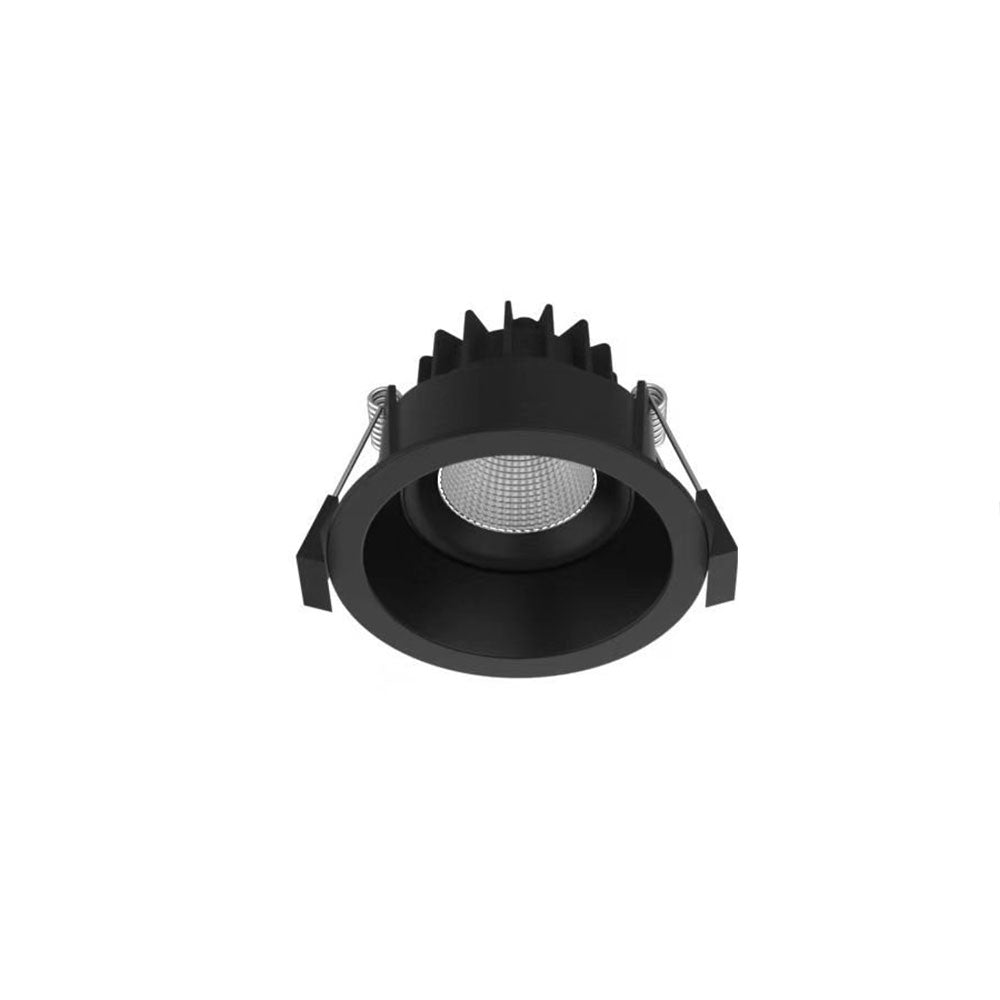 Round 10W Dimmable LED Downlight Black / Tri-Colour - DL9415-BKTC10C03