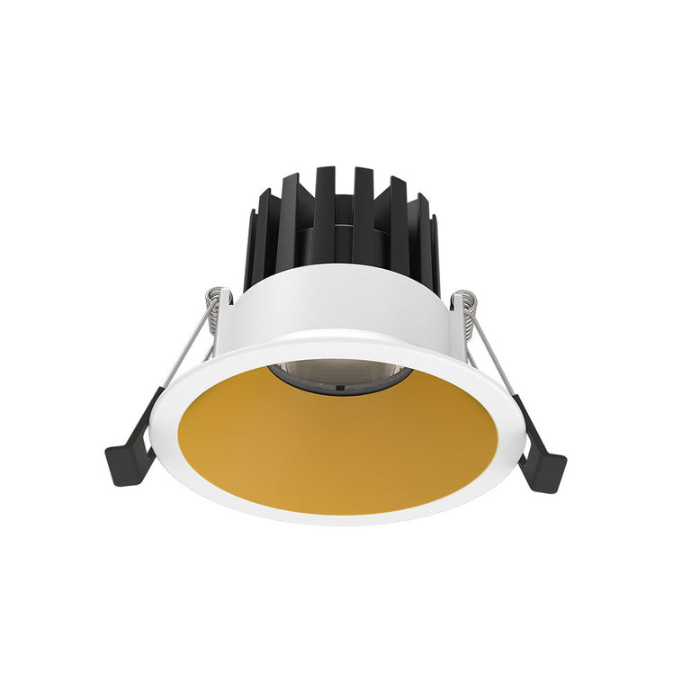 Deep 10W Dimmable LED Downlight White & Gold / Tri-Colour - DL9452-WH+GDTC10C03