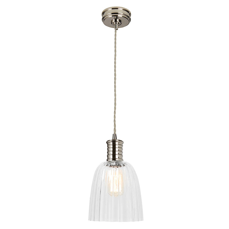 Douille 1 Light Pendant Polished Nickel - DOUILLE-P-PN