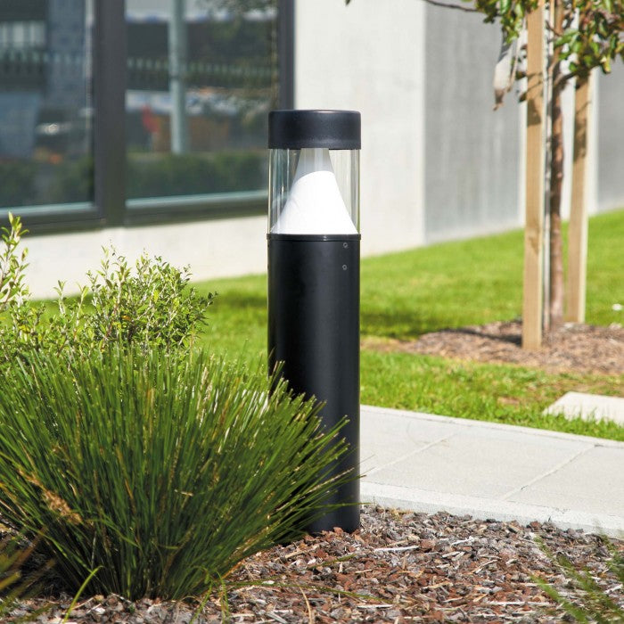 Eclipse 22W LED Bollard With Motion Sensor Black / Warm White - DUBMS80-BL