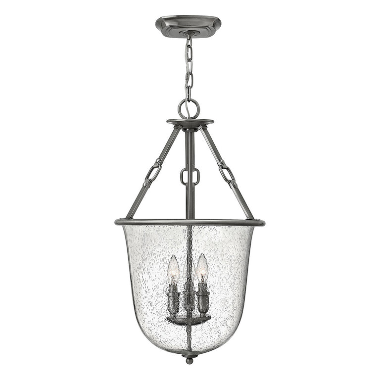Dakota 3 Light Pendant Chandelier Polished Antique Nickel - HK-DAKOTA-P