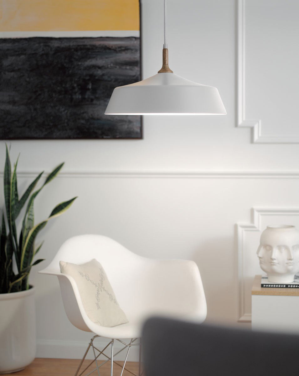 Danika 1 Light Pendant White - KL/DANIKA/P