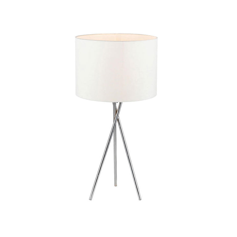 Denise 1 Light Table Lamp White - DENISE TL-CH+WH