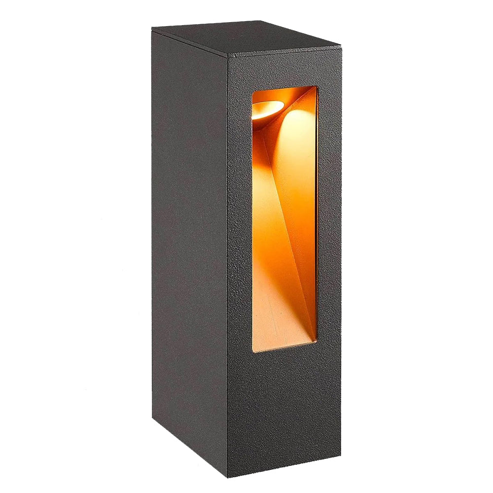 Dorset 7W 250mm LED Bollard Matt Black / Warm White IP54 - UOWDORSET-250-WW