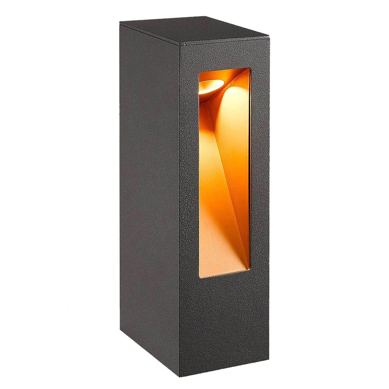 Dorset 7W 250mm LED Bollard Matt Black / Warm White IP54 - UOWDORSET-250-WW