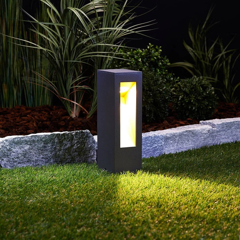 Dorset 7W 250mm LED Bollard Matt Black / Warm White IP54 - UOWDORSET-250-WW