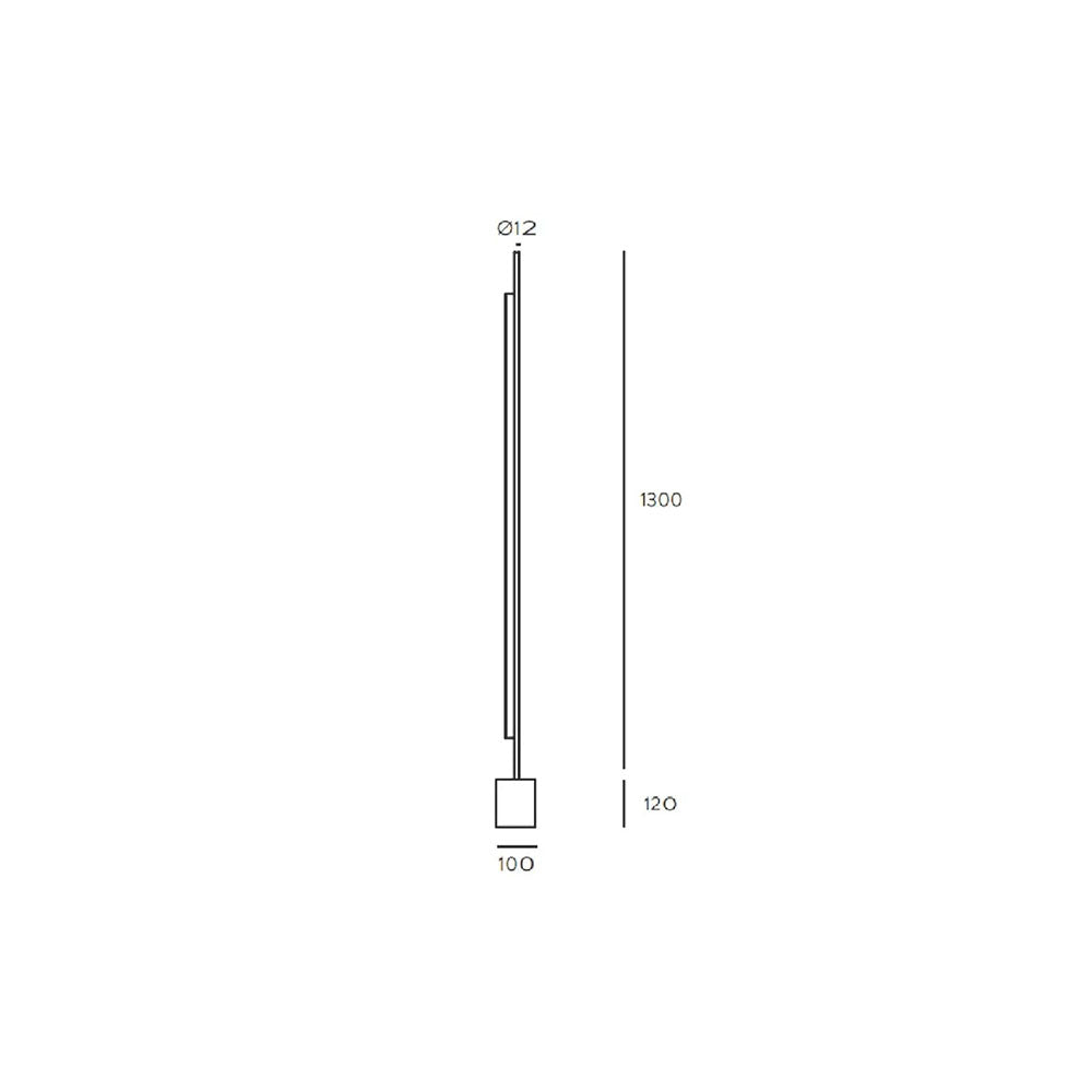 Coln 21W LED Floor Lamp Matt Black - ARO.P1267