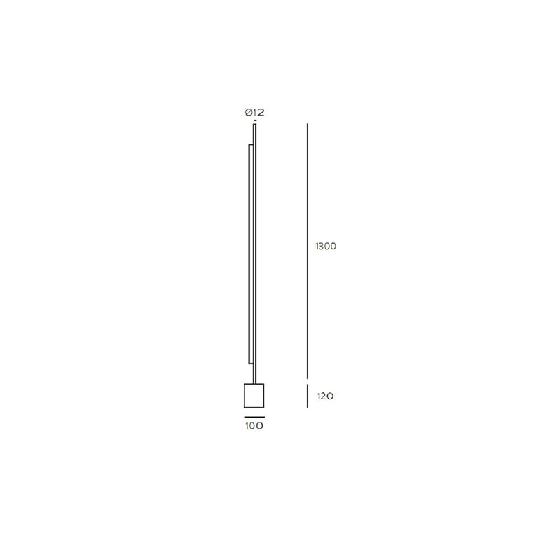 Coln 21W LED Floor Lamp Matt Black - ARO.P1267