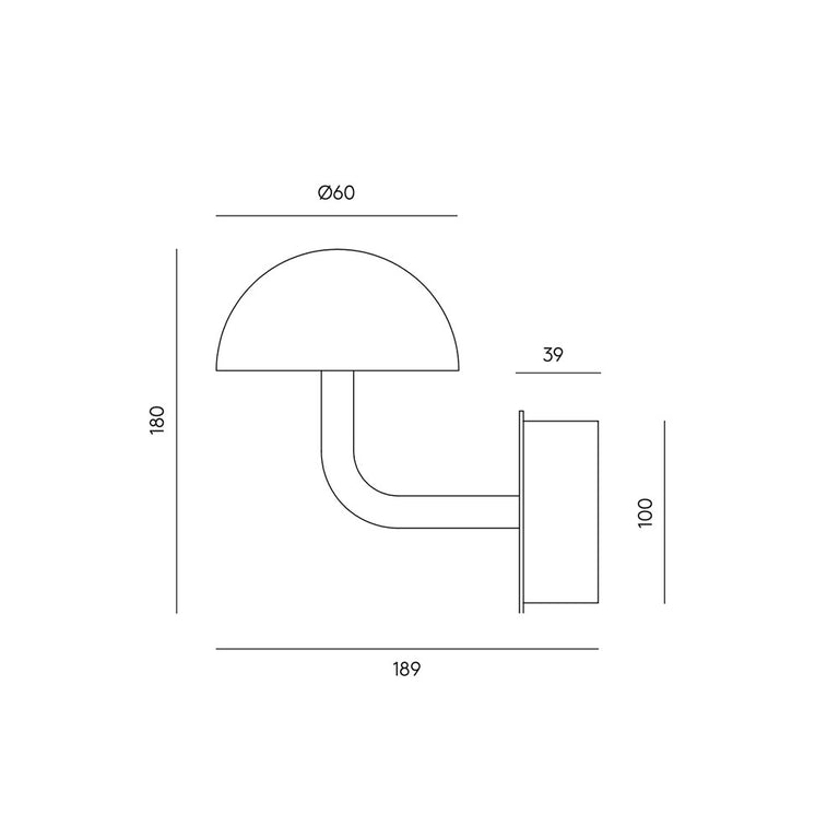 Dussa LED Wall Light Matt Black - ARO.A1307/NEG-NEG