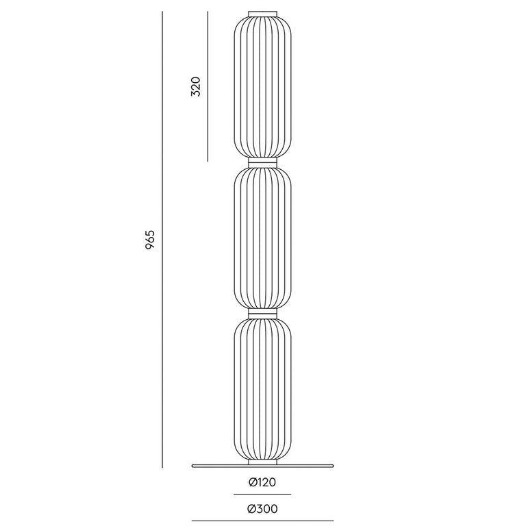 Elma LED Floor Lamp Matt Black - ARO.P1312/NEG