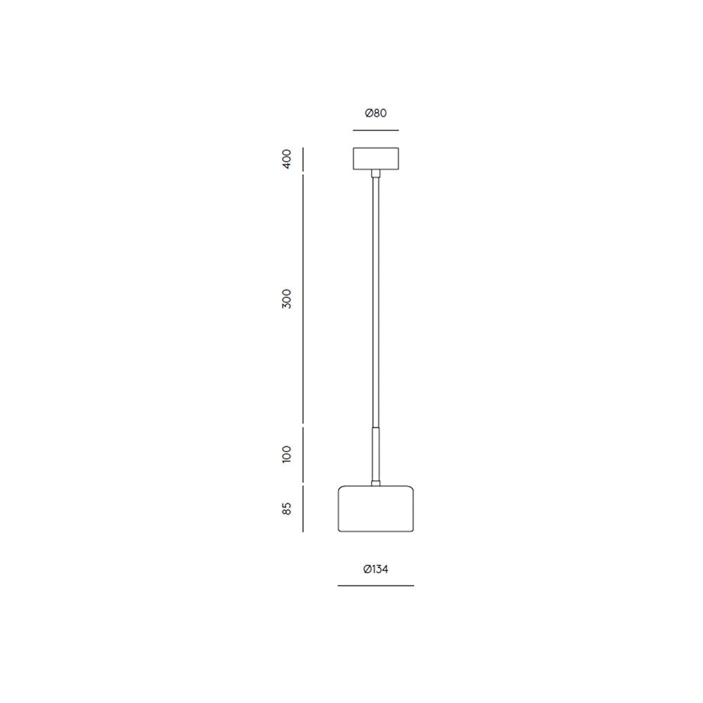 Cora 7W LED Pendant Black / Sand Brown Ceramic - ARO.C1129/NEG/NCS S3020G50Y
