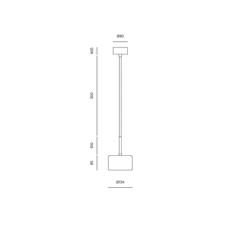 Cora 7W LED Pendant White / Ceramic - ARO.C1129/BCO/TBC