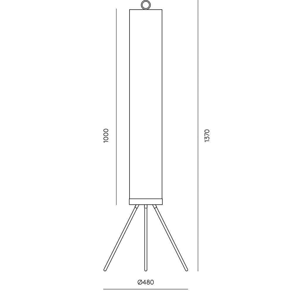 Nooi LED Floor Lamp Matt Black - ARO.P1276