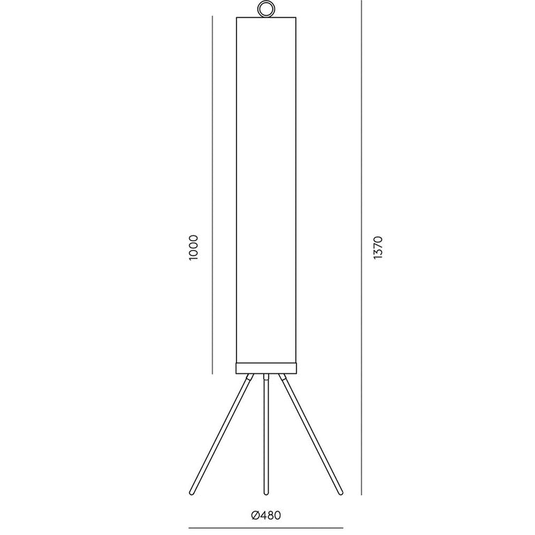 Nooi LED Floor Lamp Matt Black - ARO.P1276