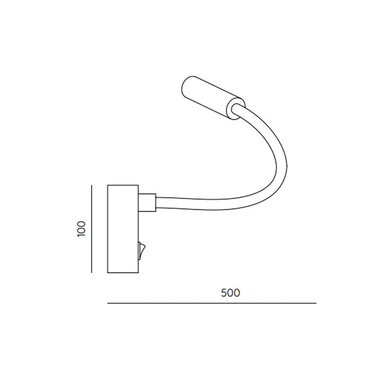 Flexor LED Wall Light Matt White - ARO.A1151/BCO