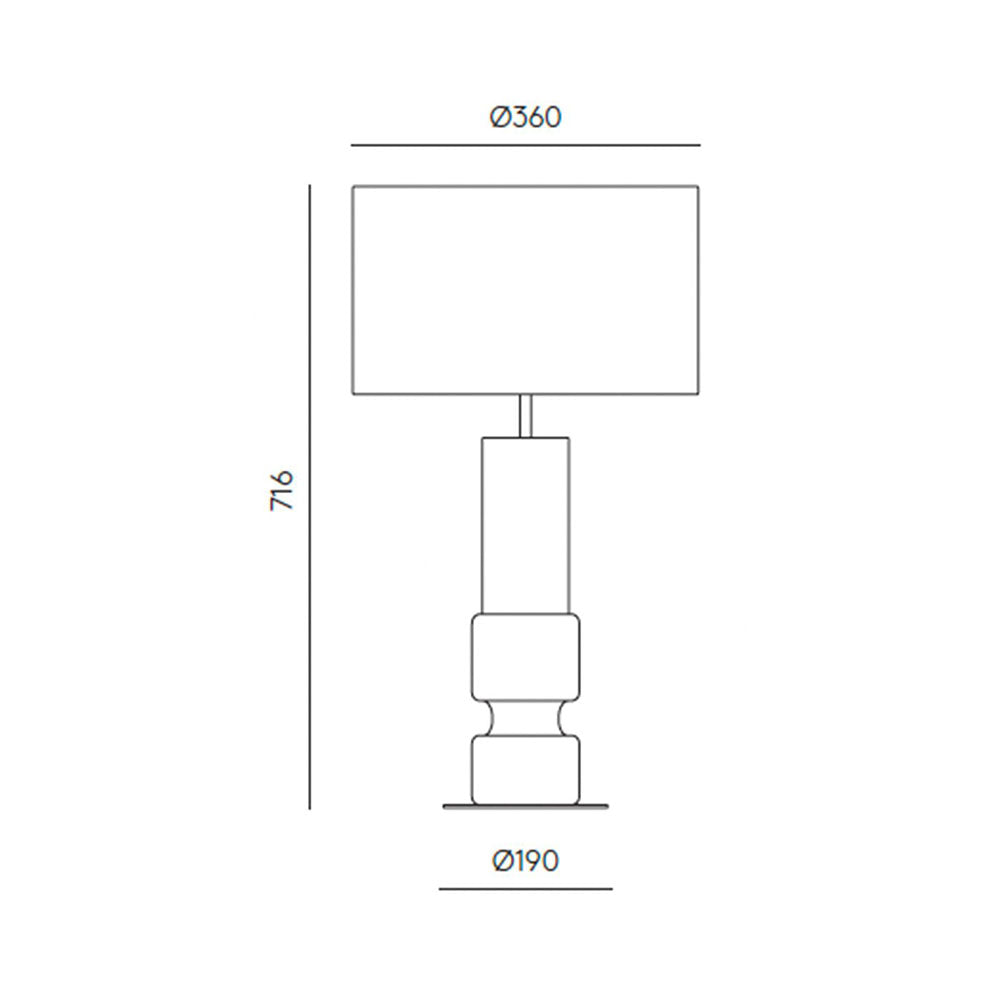 Lusa Table Lamp Without Shade