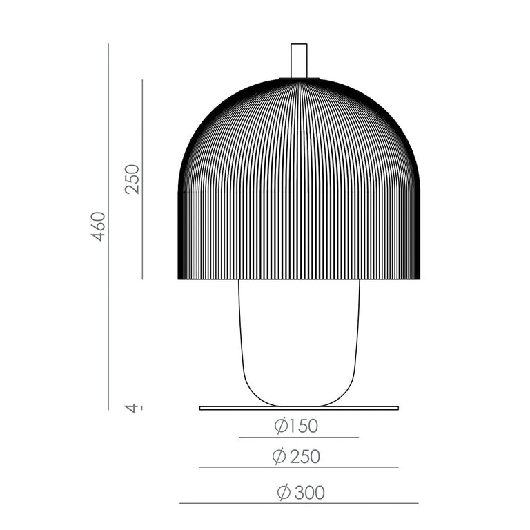 Holm LED Table Lamp Opal / Black - ARO.S1321