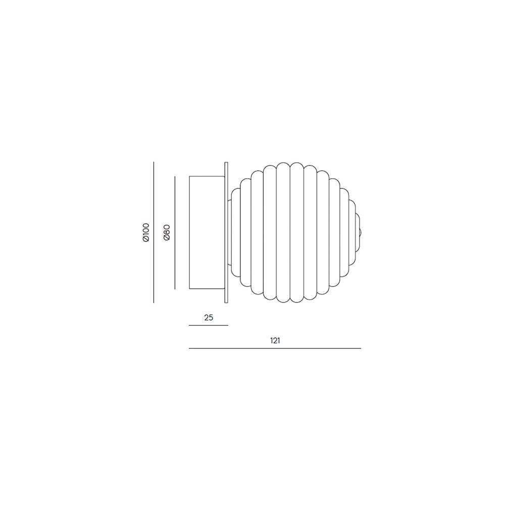 Doul LED Ceiling / Wall Light Matt Black - ARO.T1310/NEG
