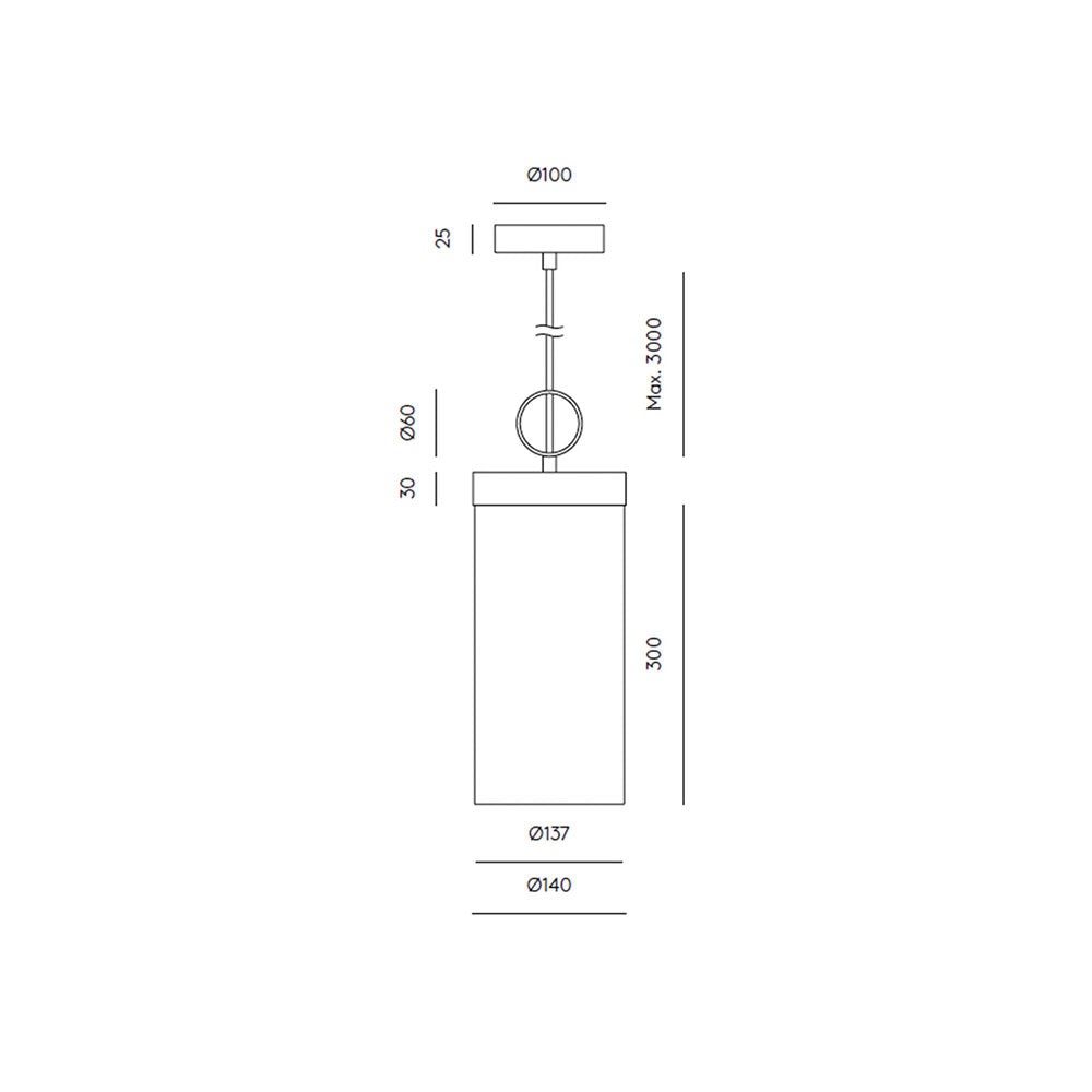 Nooi LED Pendant Matt Black - ARO.C1276