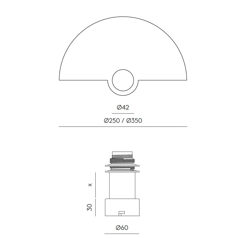 Haban Wall Light Taupe / White