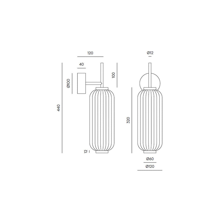 Elma LED Wall Light Matt Black - ARO.A1312/NEG