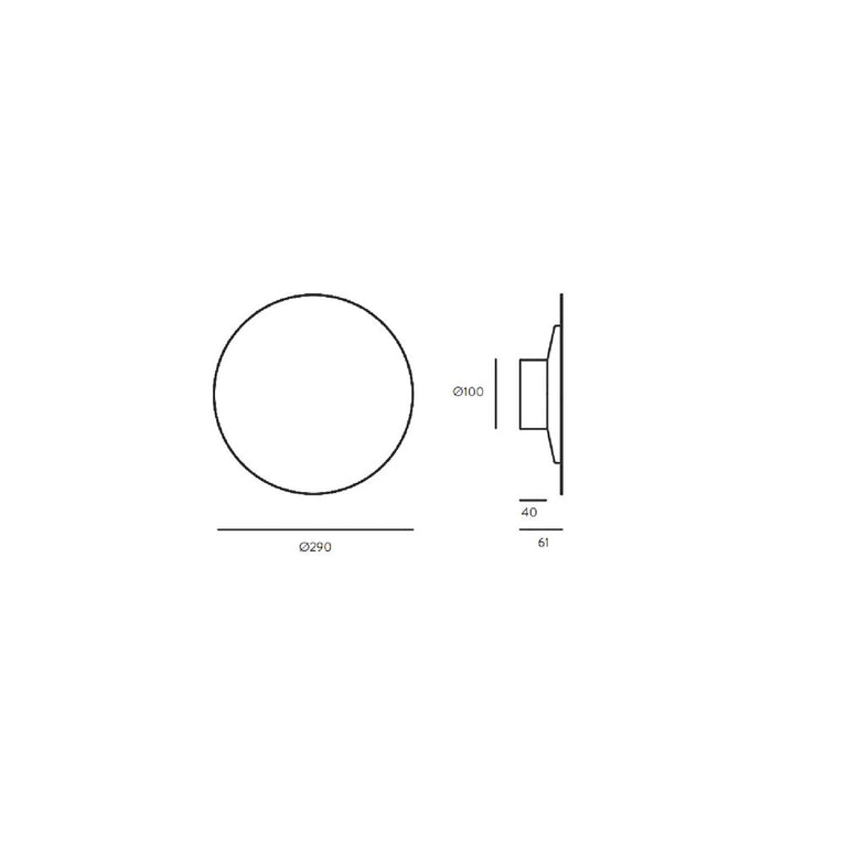 Bot 18W LED Wall Light Matt White - ARO.A1272/BCO