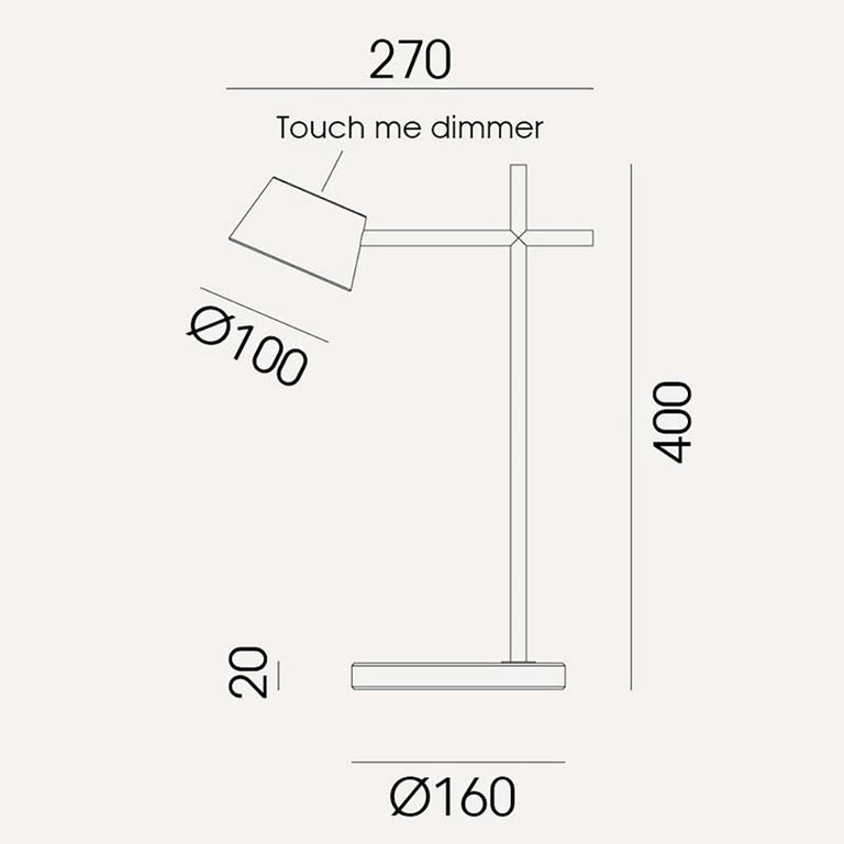 Nera LED Table Lamp Matt Black - ARO.S1229