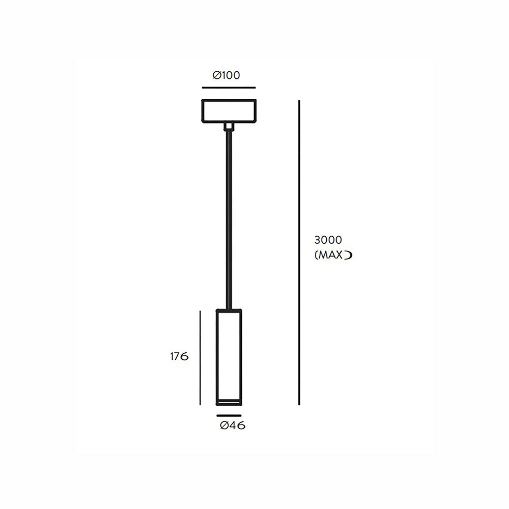 Maru LED Pendant Matt Black / Matt Brass - ARO.C1194/ORO