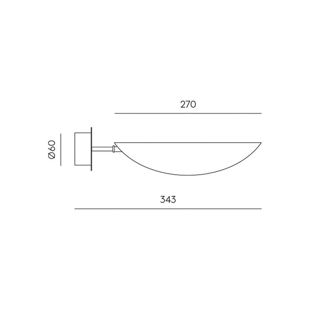 Ficus LED Wall Light Matt Brass / Matt Black - ARO.A1243