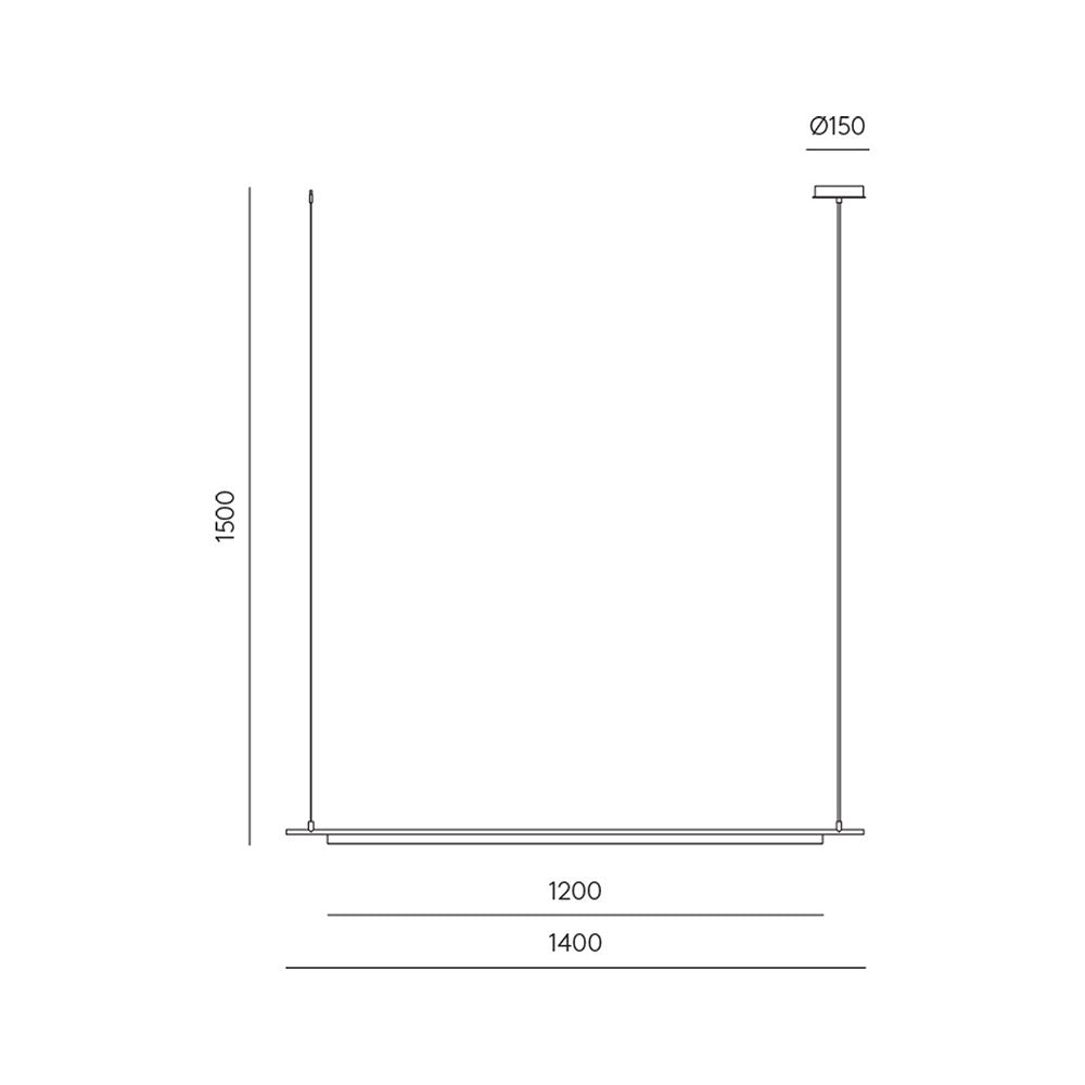 Coln 21W LED Pendant Matt Black - ARO.C1267