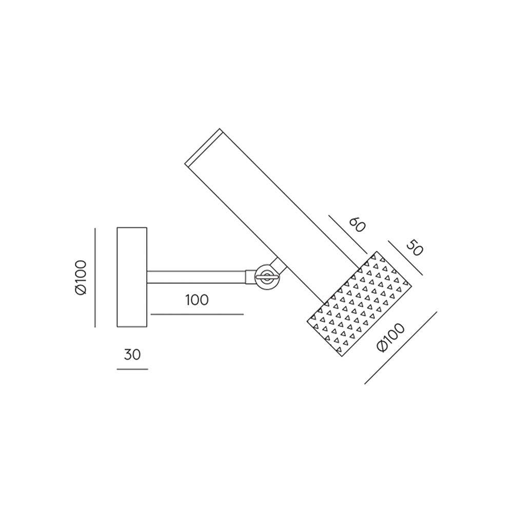 Focus LED Wall Light Matt Black / Anthracite - ARO.A1279/NEG-ANT