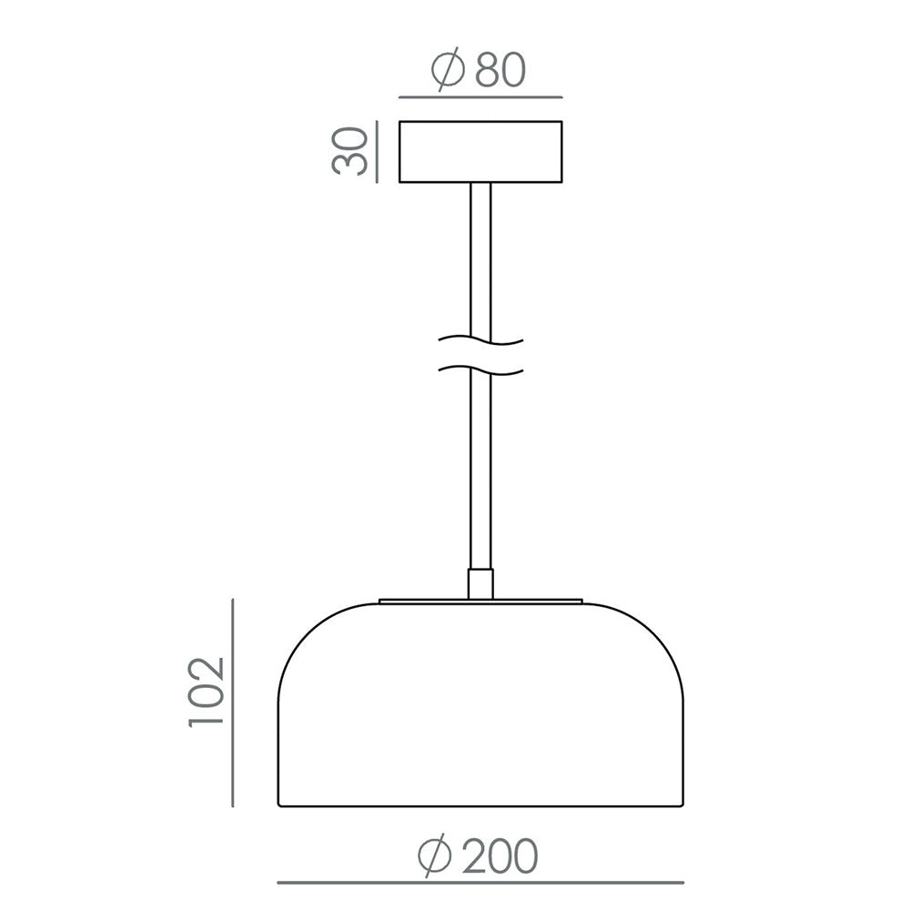 Ipon LED Pendant Matt Black - ARO.C1316/1/NEG