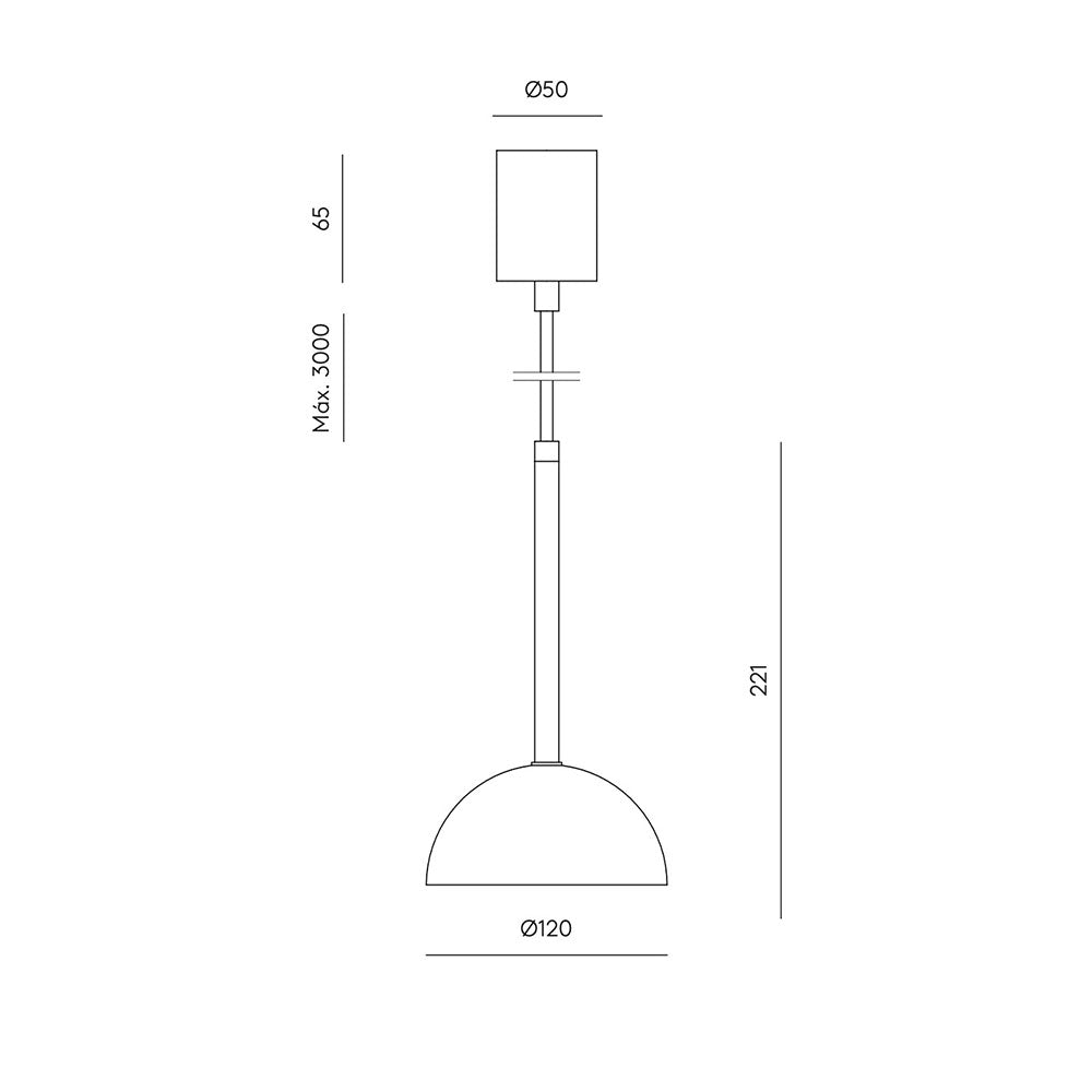 Dussa LED Pendant Black - ARO.C1307/NEG-NEG
