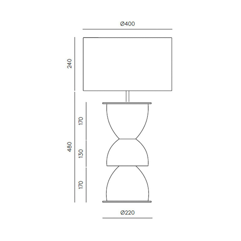 Metric Table Lamp With Shade