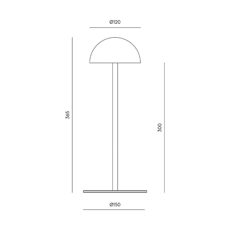 Dussa LED Table Lamp Brass / White - ARO.S1307/ORO-BCO