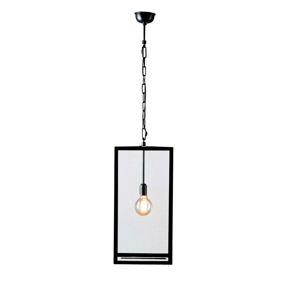 Archie Rose Large Pendant Black - ELANK32537BLK