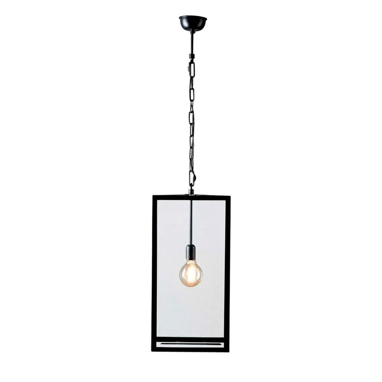 Archie Rose Large Pendant Black - ELANK32537BLK