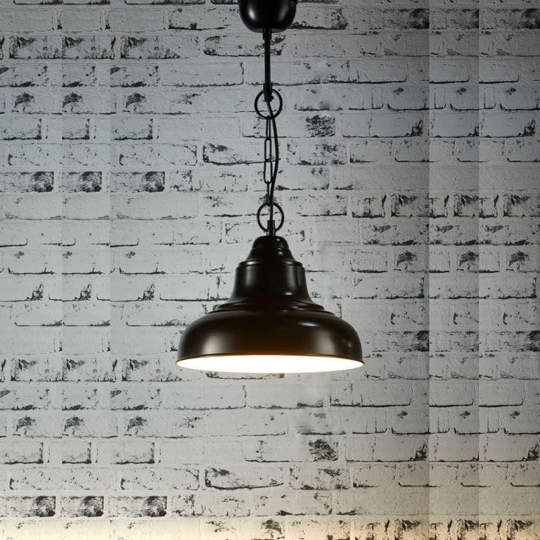 Brasserie Pendant Small Black - ELANK39901BLK