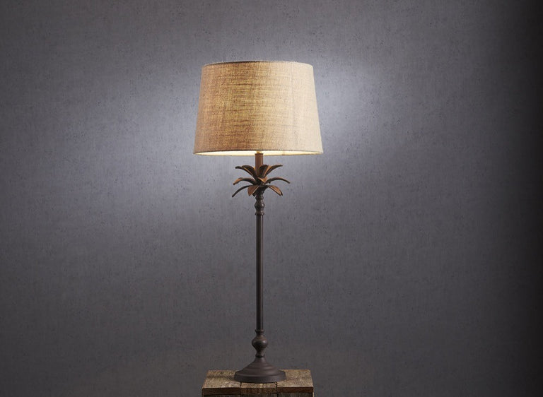Casablanca Table Lamp Bronze With Shade - ELANK49168ANT