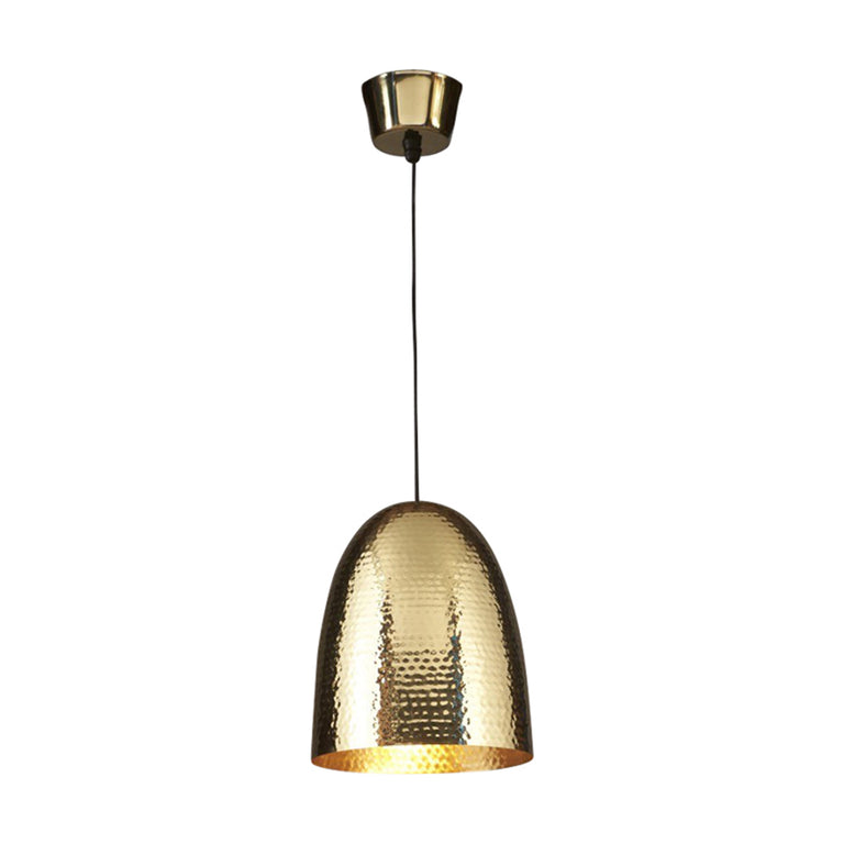Dolce Beaten Pendant Brass - ELAWEGGBEABRA