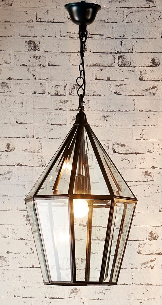 Belmont 1 Light Lantern Pendant Black - ELCIT4600