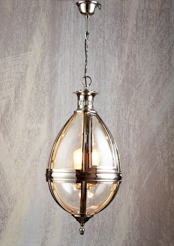 Saville Lantern Shiny Nickel - ELCITFR3975SH