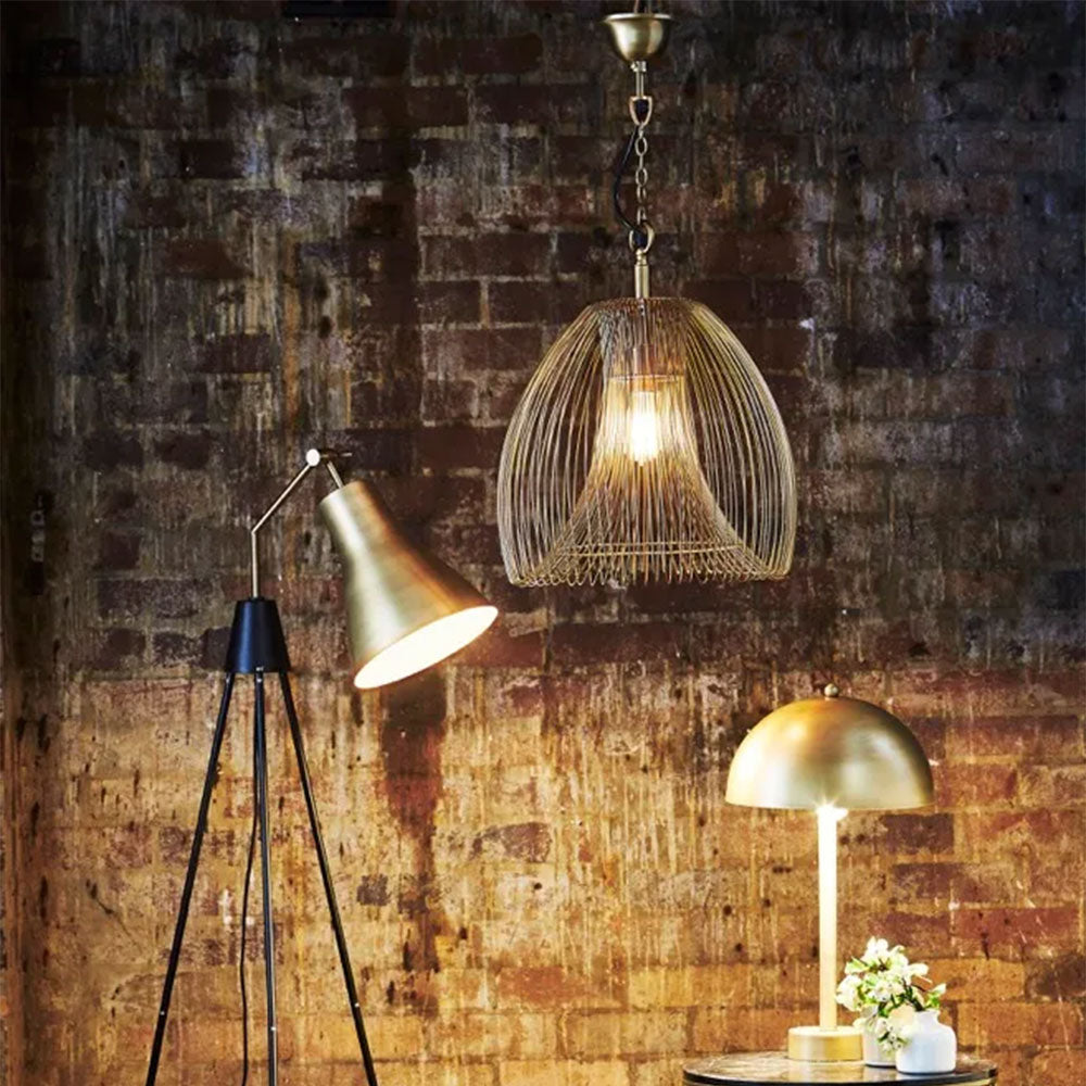 Baker Large Pendant Gold - ELCITFR4349LGLD