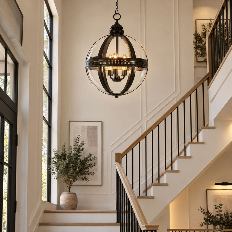 Saxon Pendant Large Black - ELCITWRT18BLK
